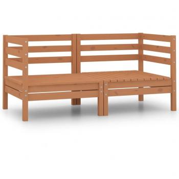 Sedia Angolare da Giardino Pino Massiccio Marrone Miele (Set 2)