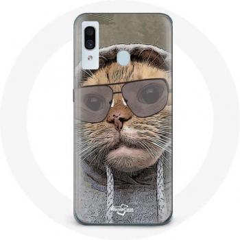 Tierische Hülle für Samsung Galaxy A40 mit Katzenmotiv