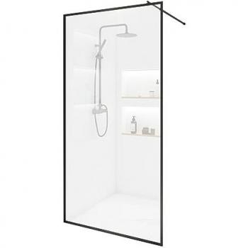 Murs de douche en verre ESG BAKI Home Deluxe, cadre noir, dimensions 140 x 200 cm