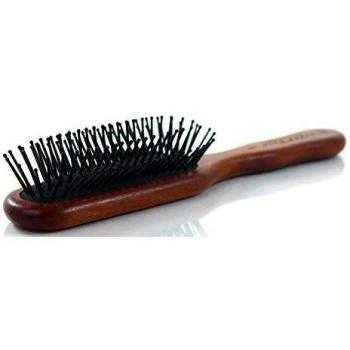 Cepillo Acca Kappa de aire, diseño rectangular, material madera, indicado para cabello liso, medida 20.5 cm