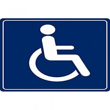 Plaque d'accès WC pour handicapés