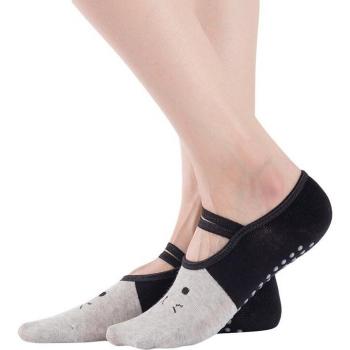 Feline Flow Bandage Yoga Socks – Anti‑Slip, Backless, Quick‑Dry for Ballet/Pilates