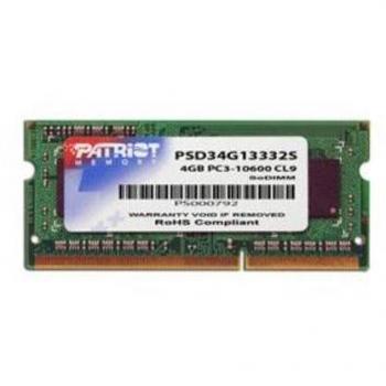 Patriot Signature 4GB DDR3 SODIMM PC3-10600 1333MHz