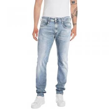 Replay Slim-Fit Jeans Anbass Größe 33, Länge 36, Blau (Hellblau)