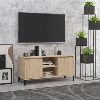 Storage Solution for Living Room & Bedroom: vidaXL Sonoma Oak TV Cabinet with Metal Legs