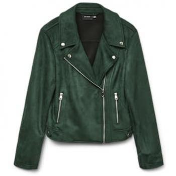 Giacca similpelle Vero Moda Jose 10300938 Verde Regular Fit
