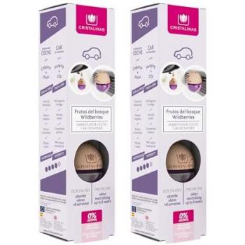 Pack Duo ambientador coche Frutos del bosque Cristalinas