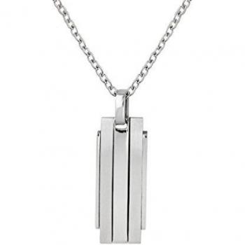 XENOX Herrenhalskette – Edelstahl‑Silber, 55 cm Länge