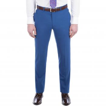 Bright Blue Chalk Ivy League Suit Trouser 38R
