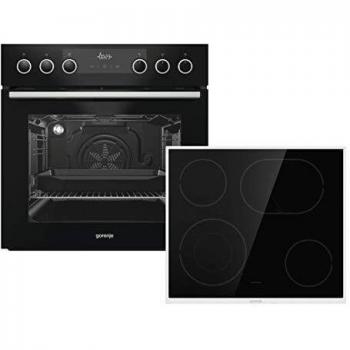 Gorenje 63 l Black Einbauherd – Pyro/Versenkbare Knebel, GentleClose