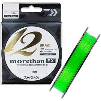 LightGreen Daiwa 12Ex 135m Unisex Braided Fishing Line 0.080mm