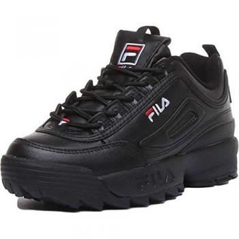 Fila Disruptor II Premium Black/White/Fila Red Casual Trainers