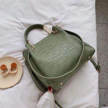 Bolso Mano RanHuang: Piel Sintética y Cocodrilo