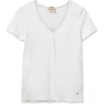 Mos Mosh T-Shirt Mmastin, Damen XS, reine Farbe Weiß
