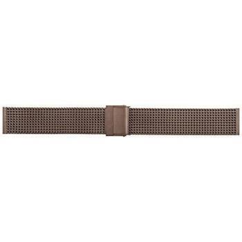Eichmüller 16 mm Braun‑Edelstahl Band für Milanaise Uhren