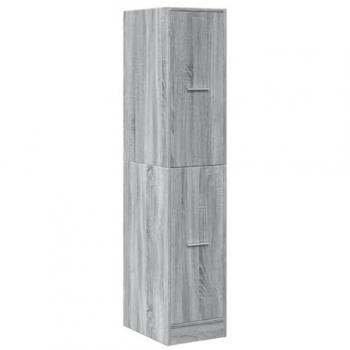 VidaXL Grey Sonoma Apothecary Cabinet 30x41x144.5 cm Engineered Wood