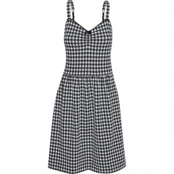 Vive Maria Vichy Trägerkleid in Schwarz und Creme
