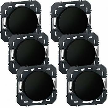 Legrand Va-et-Vient Lot de 6 Noirs Composable Dooxie