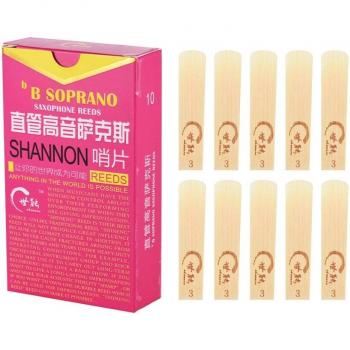 10pcs Bb Soprano Saxophone Reeds, Strength 2.0/2.5/3.0