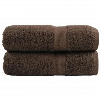 Vidaxl Serviettes D'invité De Qualité Supérieure Solund 2 Pcs Marron
