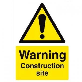 Scan Warning Construction Site Sign 200mm 300mm Standard