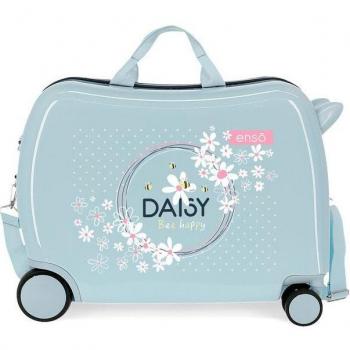 Maleta de cabina infantil Enso Daisy con diseño de margaritas y capacidad de 34L