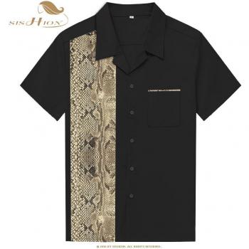 Chemise Vintage SISHION ST110 pour Homme