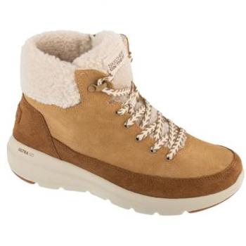 Skechers Women's Glacial Ultra Boot, Chestnut, Size 8 – Textile/Leather