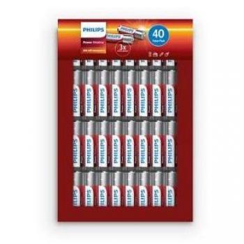 Philips 40er Pack Power Alkaline AA Batterien