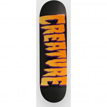 Creature Logo Umriss Stümpfe 8.5 Skateboard Deck lila Uni Unisex
