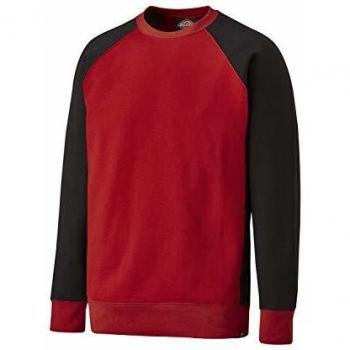 Dickies Herren Sweatshirt Rot und Schwarz 4XL