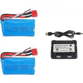 Batteries RC 7,4 V 1500 mAh – Pièces de voiture jouets T‑Plug