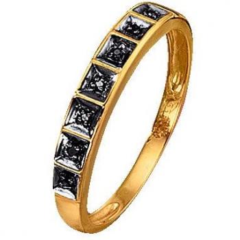 KLiNGEL Elegant: Schwarze Diamanten Damenring 68