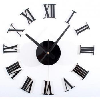 40CM/100CM DIY Roman Numerals 3D Wall Clock