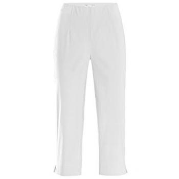 Stehmann 3/4-Hose Ina, bequeme stretchige Caprihose, Größe 44, Farbe weiß