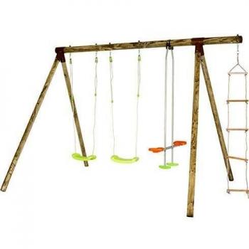 Portique en bois DOLCI 5 enfants 2,3 m