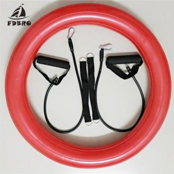 FDBRO 60cm PVC Yoga Ball with Fixed Base Ring