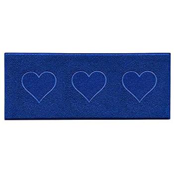 Blue PVC Heart Pattern Runner – 60 cm × 150 cm