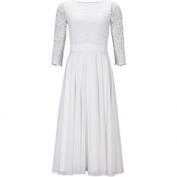 Ritrovo Notturno: Abito Bianco Naturale Swing