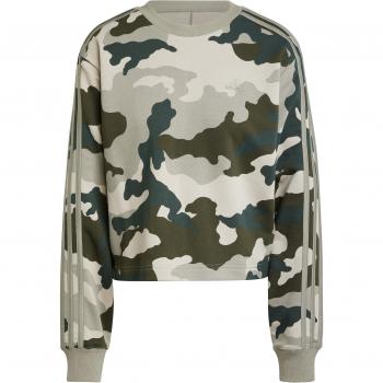 Adidas Essentials Camouflage Cropped Femenino Gris
