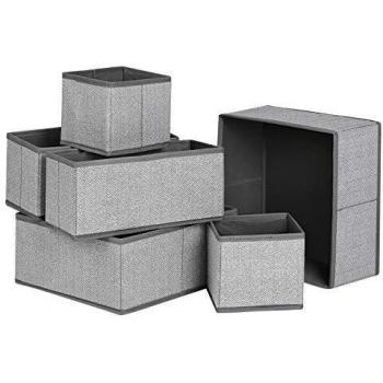 Organiseur gris à tiroirs