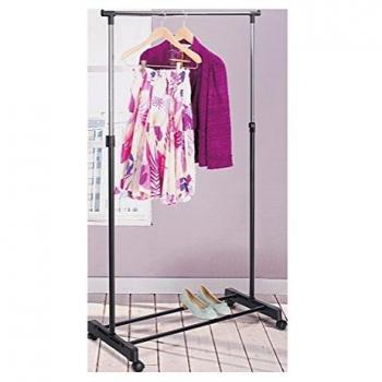 Industrial Style Chrome Cloth Hanger – Black