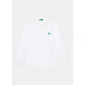 Benetton Regular Cut Polo Shirt in Weiß – Modell 3089G3009