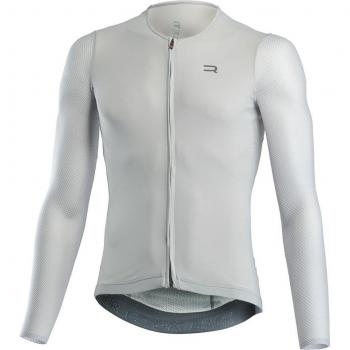 Vêtement Cycliste Maillot Finisseur Pro Racer, Long Manches, Gris Clair, Taille 3XL