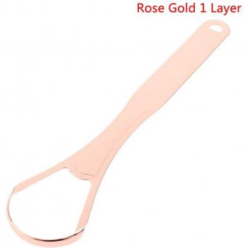 Oral Hygiene Stainless Steel Tongue Scraper