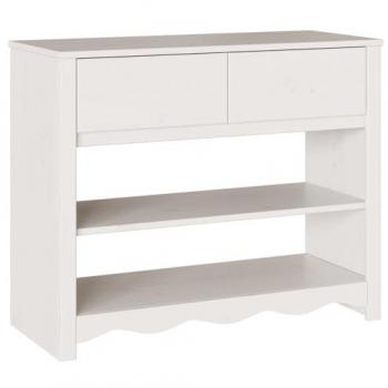 Vidaxl Pine Console Table – White (89.5 x 37 x 73)