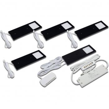 LED-Küchenleuchte Eco-Pad F 5x-Set warmweiß