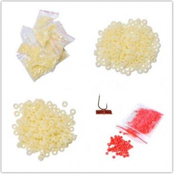 Red/Yellow Fishing Rubber Bands for Bait