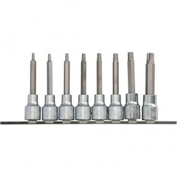 Zeskant dopset TOPTUL 1/2 inch 8 Stuks T20 T25 T27 T30 T40 T45 T50 T55