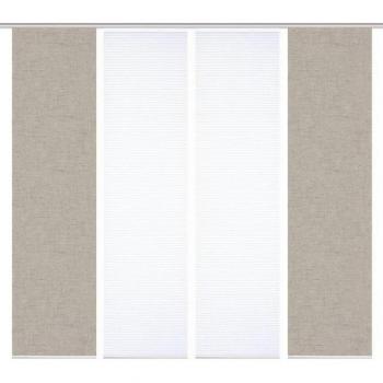 Schiebegardine ESTRA, grau (taupe), 60 cm Breite, 245 cm Höhe, Polyester